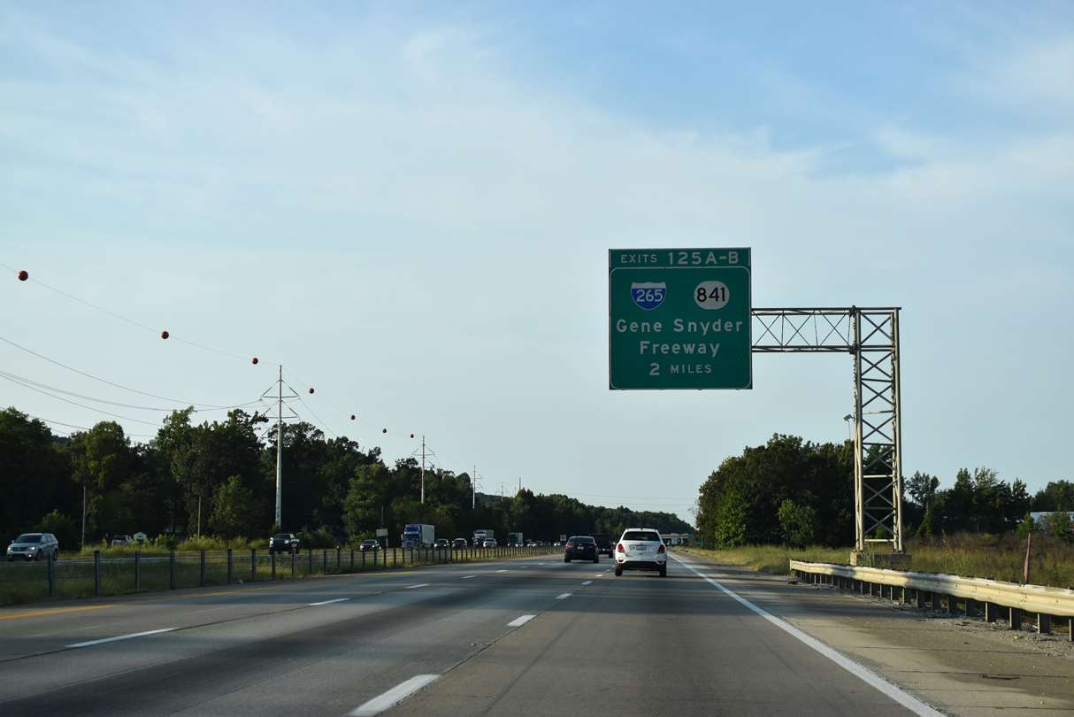 I-65 north at I-265/KY 841 - Louisville
