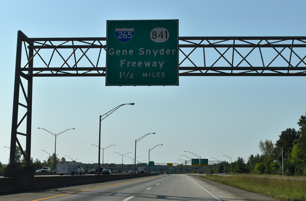 I-65 south at I-265/KY 841 - Louisville