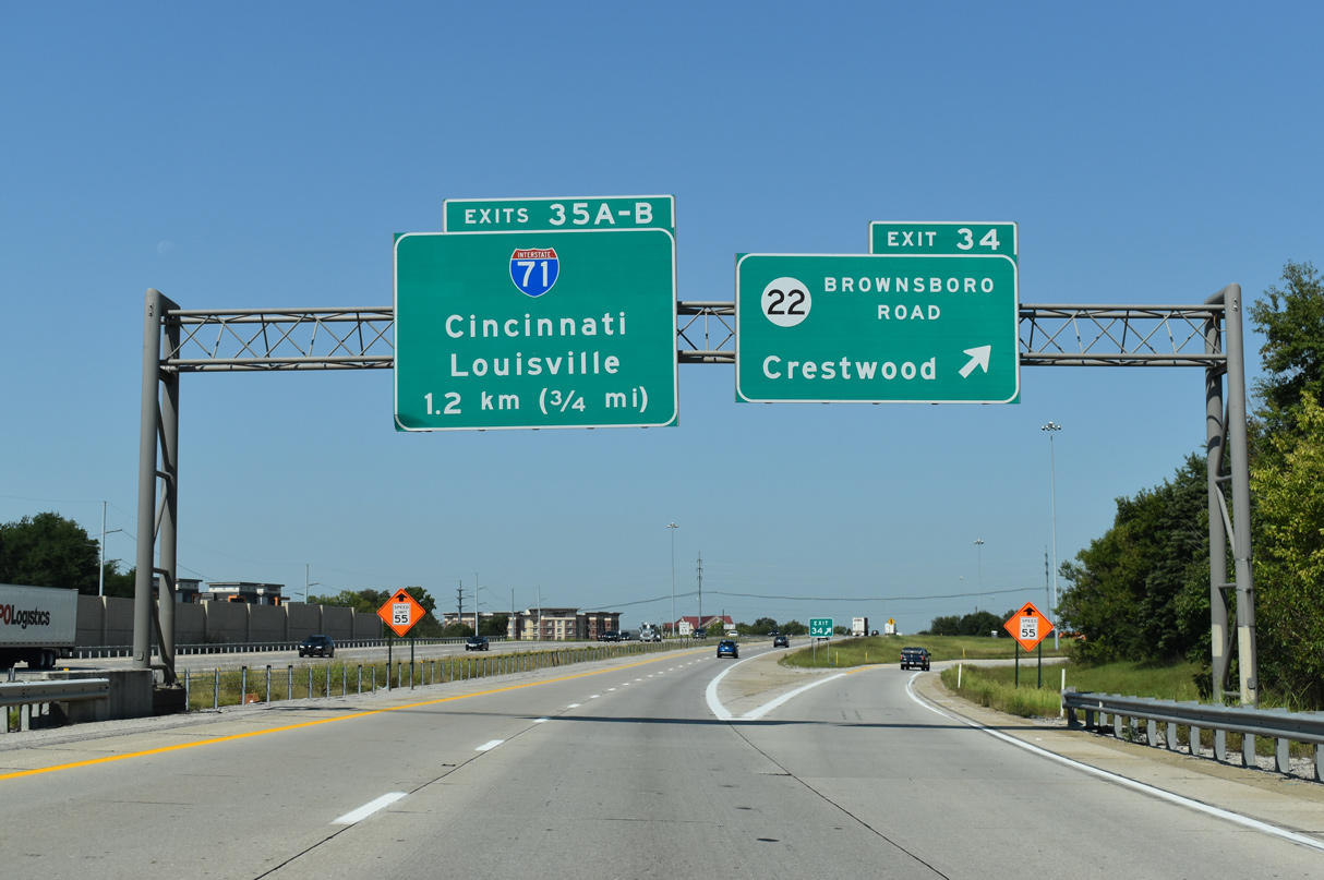 I-265 north at I-71 - Louisville, KY