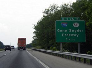 I-71 north at I-265/KY 841 - Louisville