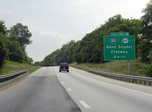 I-71 south at I-265/KY 841 - Louisville