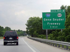 I-71 south at I-265/KY 841 - Louisville
