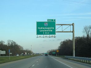 I-265/SR 62 east at I-65 - Clarksville, IN