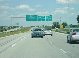 I-265/SR 62 east at I-65 - Clarksville, IN