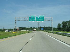 SR 62/265 west at I-65/265 - Clarksville, IN