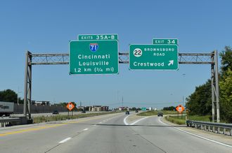 I-265 north at I-71 - Louisville, KY
