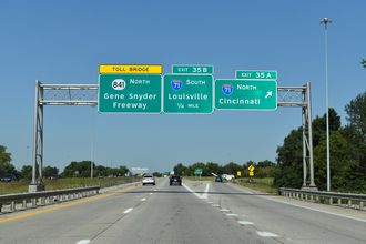 I-265 north at I-71 - Louisville, KY