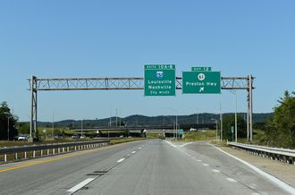 I-265/KY 841 west at I-65 - Louisville