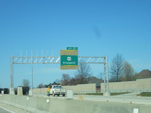 KY 841 north at US 42