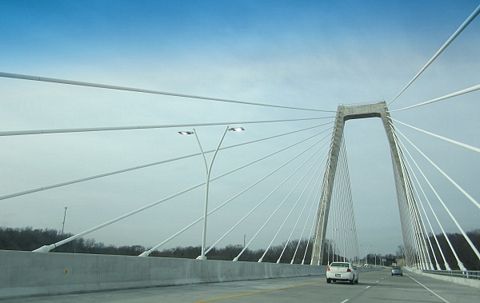 KY 841 north - Lewis and Clark Bridge