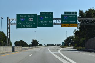 I-265/KY 841 south at I-71 - Louisville