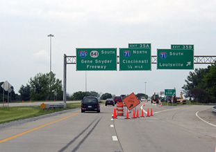 KY 841 south at I-71/265 - Louisville