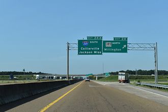 I-40 west at I-269/SR 385 - Arlington, TN