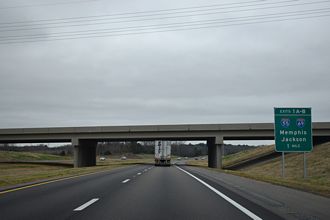 I-269 south at I-55/69 - Hernando, MS