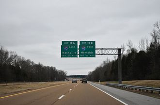 SR 385 south at I-40/269 - Arlington, TN