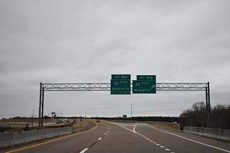 SR 385 south at I-40/269 - Arlington, TN