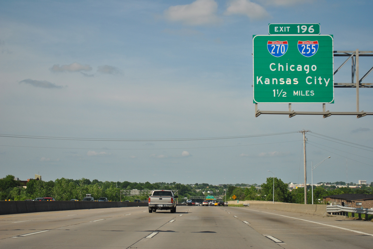 I-55 north at I-255/270 - Mehlville, MO