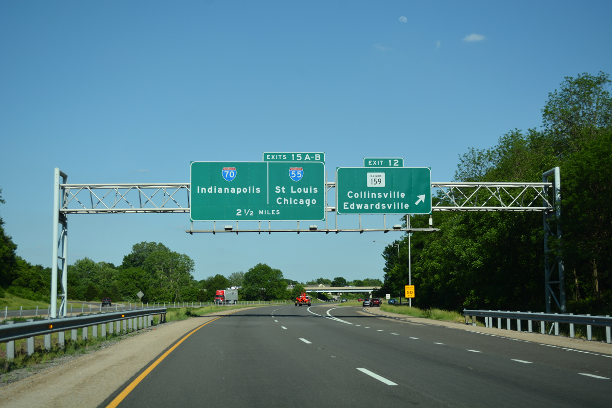I-270 east at I-55/70 - Glen Carbon, IL