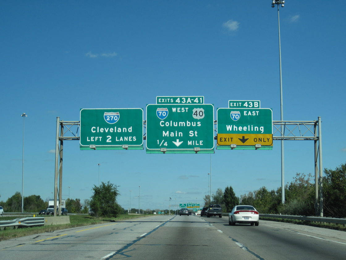 I-270 north at I-70 - Columbus, OH