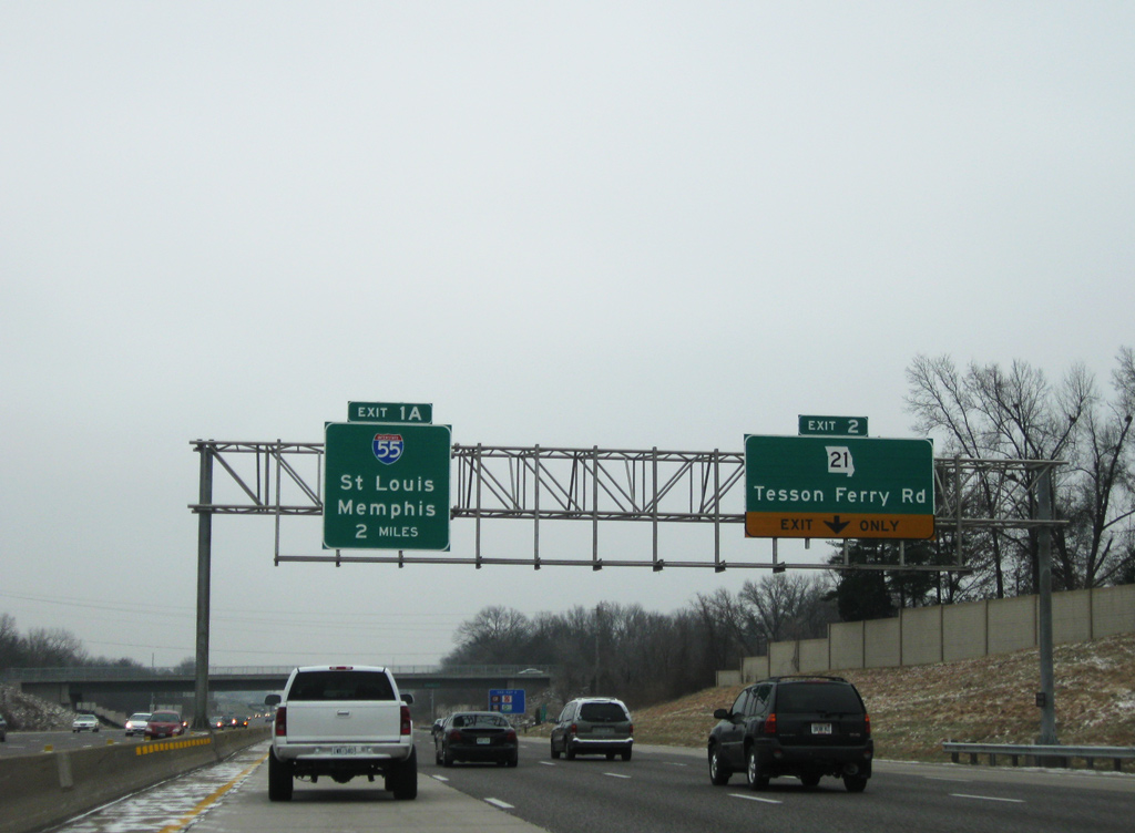 I-270 south at I-55/255 - Concord, MO