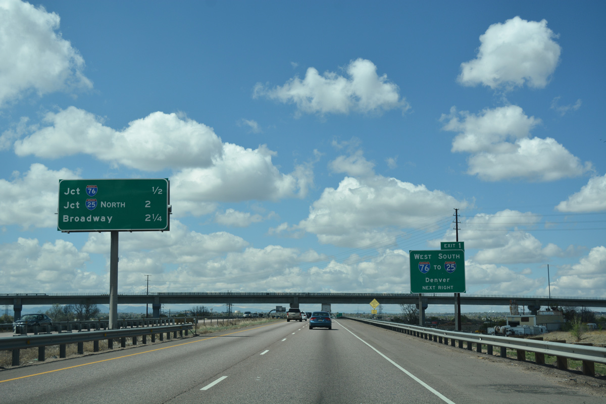 I-270 west at I-76 - Commerce City, CO