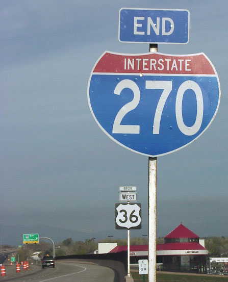 I-270 west at I-25/US 36 - 2001