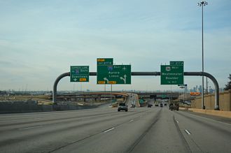 I-25 south at I-270/US 36 - Sherrelwood, CO