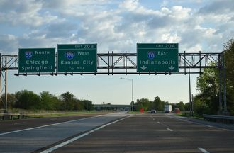 I-55/70 north at I-270 - Troy, IL