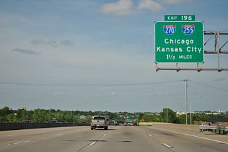 I-55 north at I-255/270 - Mehlville, MO