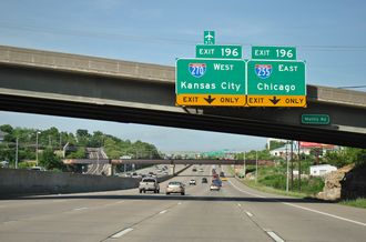 I-55 north at I-255/270 - Mehlville, MO