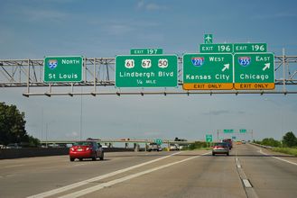 I-55 north at I-255/270 - Mehlville, MO