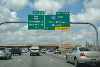 I-70/U.S. 36 West at Interstate 270 in Denver, Colorado