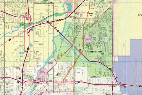 I-270 Commerce City, CO - 1986 Map