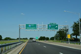 I-270 east at I-55/70 - Troy, IL