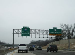 I-270 south at I-55/255 - Concord, MO