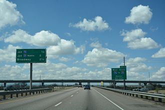 I-270 west at I-76 - Commerce City, CO