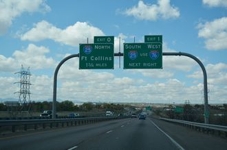 I-270 west at I-76 - North Washington, CO