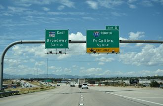 I-270 west at I-25 - Welby, CO