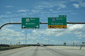 I-270 west at I-25 - Welby, CO