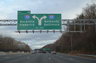 I-495 east at I-270 Spur - Bethesda, MD