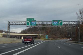 I-495 east at I-270 Spur - Bethesda, MD