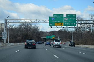 I-495 west at I-270 - Bethesda, MD