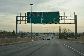 US 36 east at I-25/270 - Twin Lakes, CO