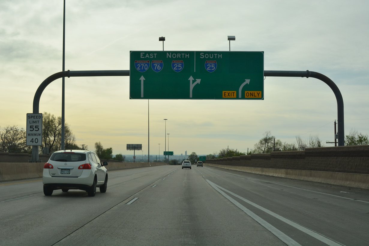 US 36 east at I-25/270 - Twin Lakes, CO