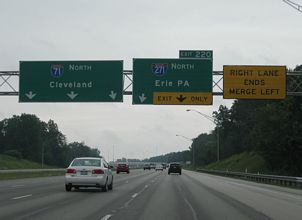 I-71 north at I-271 - Medina, OH