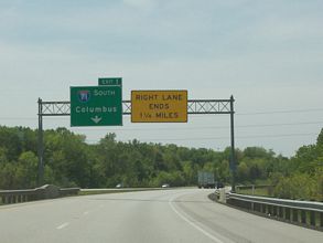 I-271 south at I-71 - Granger Twp, OH