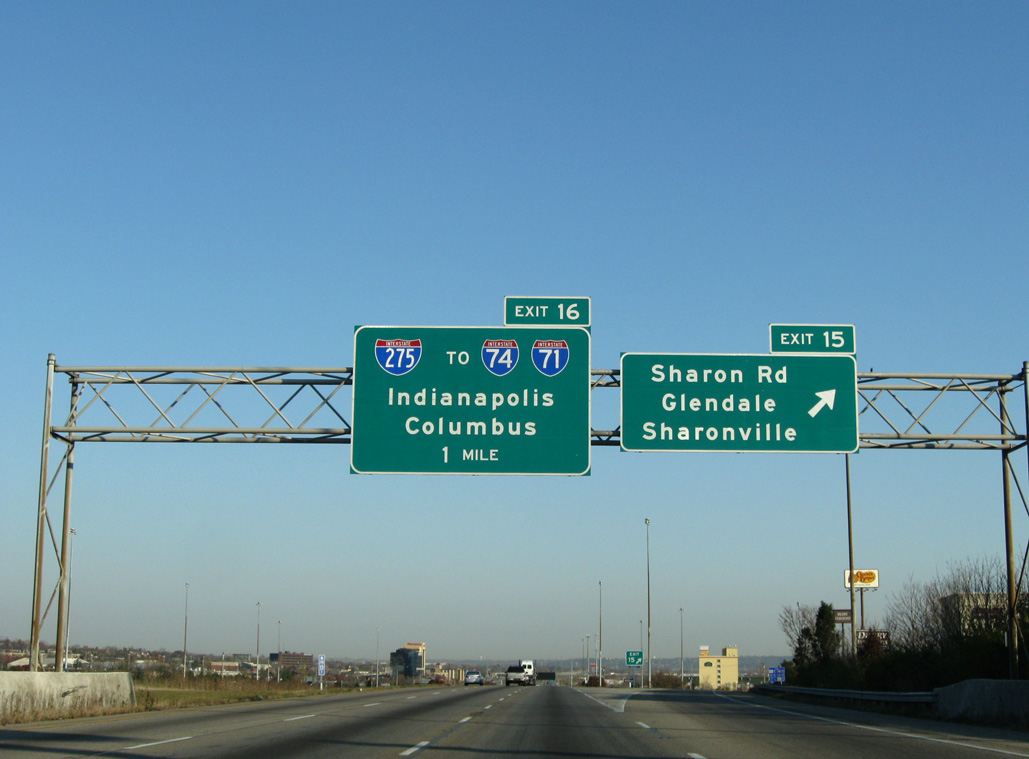 I-75 north at I-275 - Sharonville, OH