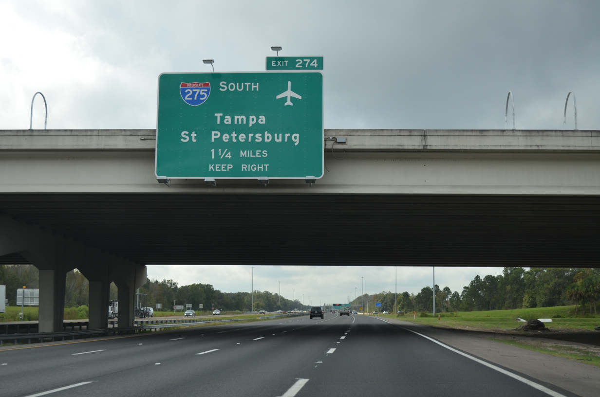 I-75 south at I-275 - Wesley Chapel, FL