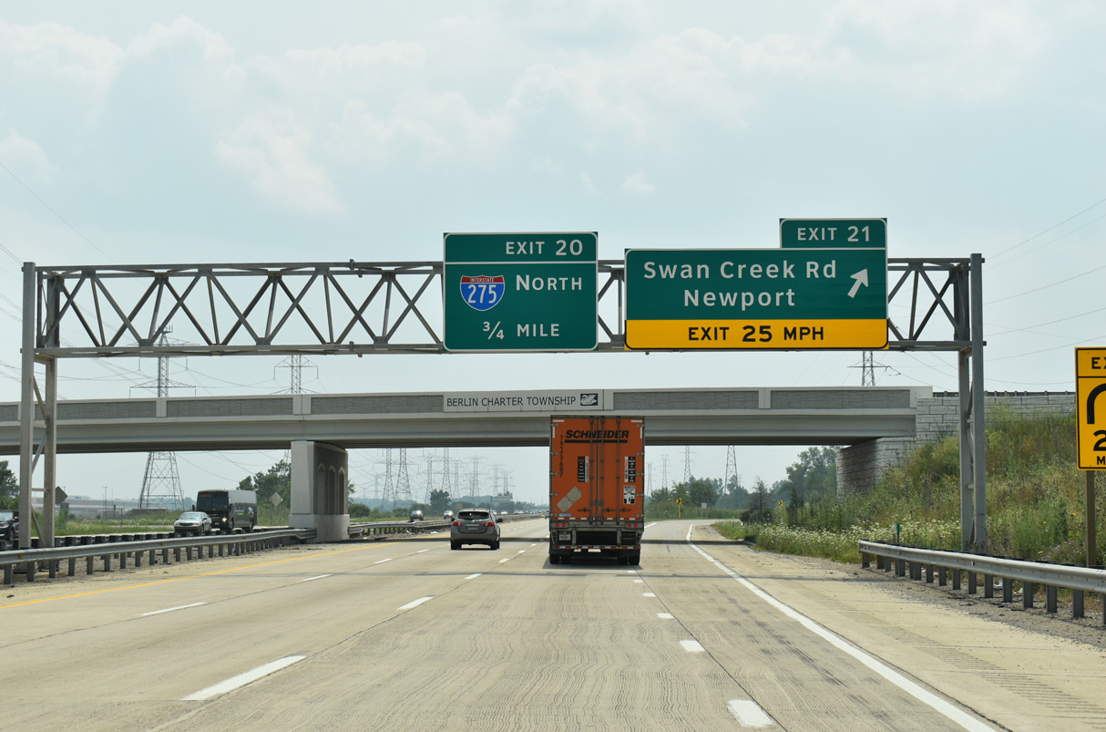 I-75 south at I-275 - Berlin Twp, MI