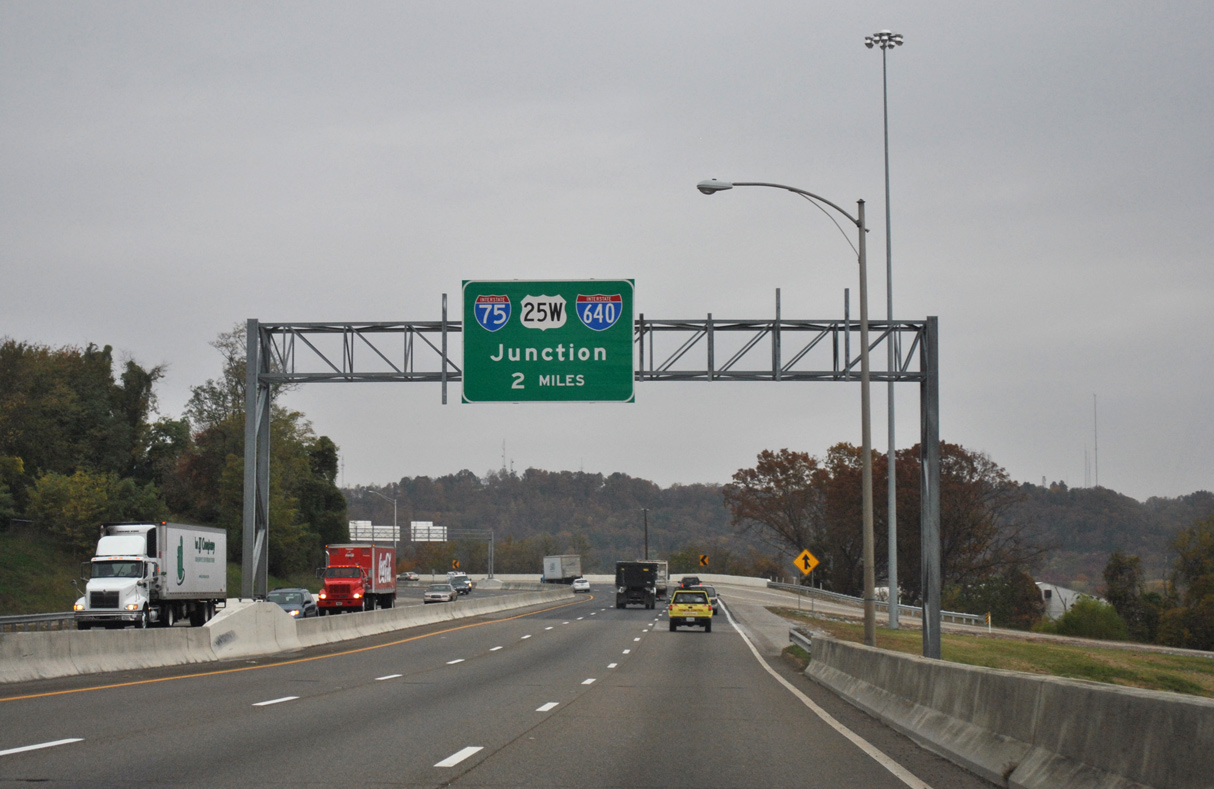 I-275 north at I-75/640-US 25W - Knoxville, TN